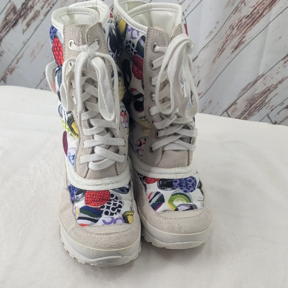 Coach Dorean Multi-Color Ski & Snow Boots – Waterproof/Snow Resistant